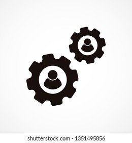men settings icon. Vector  Eps 10 