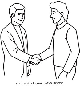 Los hombres se dan la mano