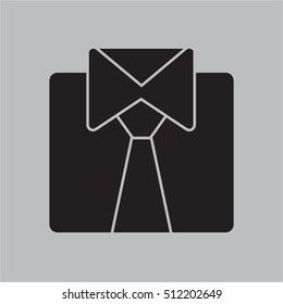 men shirt icon vector