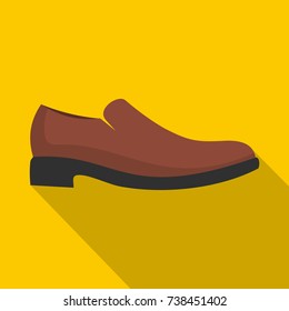 Men shoe icon. Flat illustration of men shoe vector icon for any web design