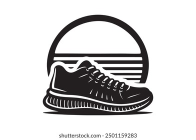 Men shoe icon vector symbol. Men's shoes pictogram.