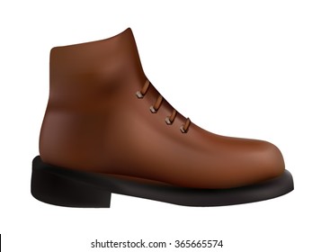 Men shoe isolated on white background