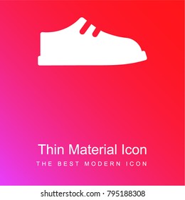 Men Shoe red and pink gradient material white icon minimal design