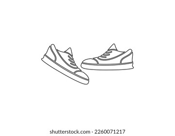 Men shoe Royalty Free Vector Image . Men Shoes Icon Flat Vector Template Design Trendy Stock Vector . Collection of different mens shoes pair outline Vector Image .