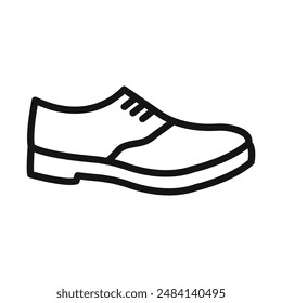 Men Shoes Icon black and white vector sign