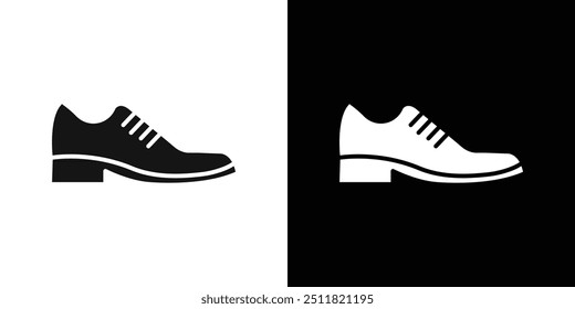 Men Shoes icon Flat fill set collection