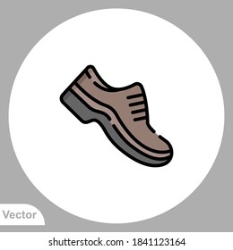 Men shoes icon sign vector,Symbol, logo illustration for web and mobile