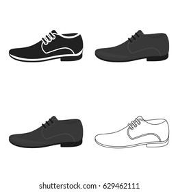 Men Shoes icon of vector illustration for web and mobile
