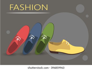 men shoes isolated background