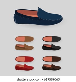 men shoes isolated background