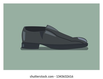 men shoes simple illustration