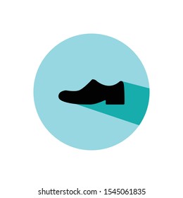 Men shoes simple illustration clip art vector