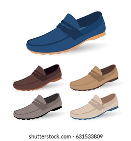 Men Shoes. vector
