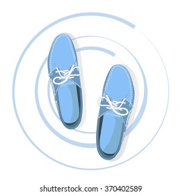 men shoes vector icons