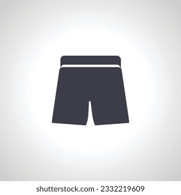 Icono de pantalones cortos masculinos. icono de shorts