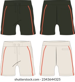 men shorts wear vector template 