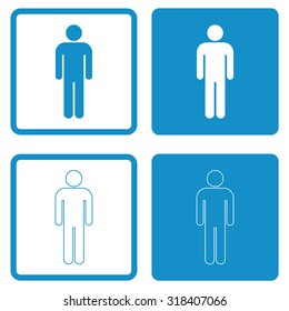 Men sign . Vector illustration