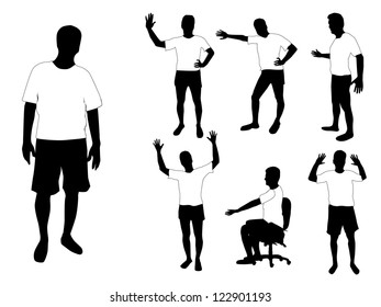 Men silhouette