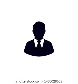 Men silhouette icon simple design