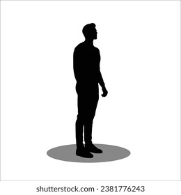 Men silhouette stock vector illustration