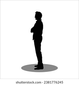 Men silhouette stock vector illustration