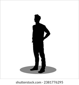Men silhouette stock vector illustration
