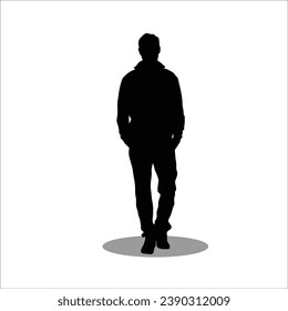Men silhouette stock vector illustration