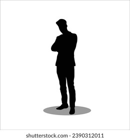 Men silhouette stock vector illustration