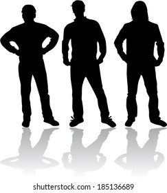  men silhouettes