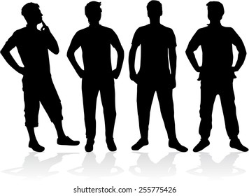 men silhouettes