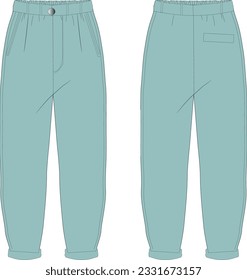 plantilla de pantalones cómodos de ajuste flojo de los hombres