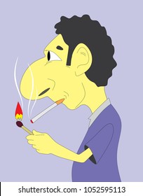 men are smoking