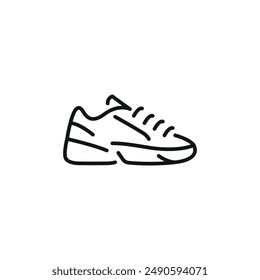 Icono de zapatillas de hombre. Simple hombre zapatillas de deporte icono para las redes sociales, App y Diseño web. Ilustración vectorial.