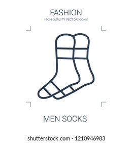 men socks icon. high quality line men socks icon on white background. from fashion collection flat trendy vector men socks symbol. use for web and mobile