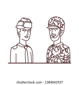 men soldiers of war avatar character