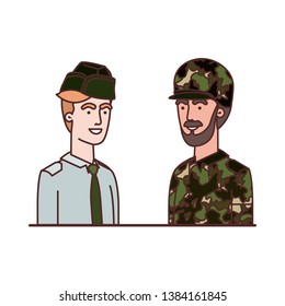 men soldiers of war avatar character