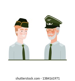 men soldiers of war avatar character