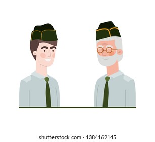 men soldiers of war avatar character