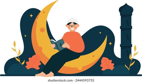 Men spend Ramadan nights reading the Quran every day