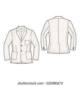 Men Sport Coat Template