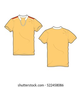 Men Sport Open Neck Tee