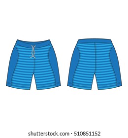 Men Sport Sweat Shorts Template Stock Vector (Royalty Free) 510851152 ...