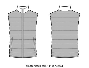 men sport tourist vest sketch