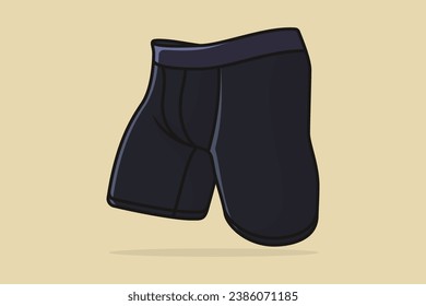 Men Sports Underwear vector illustration. Sports and fashion objects icon concept. Men сolored boxer shorts vector design with shadow.