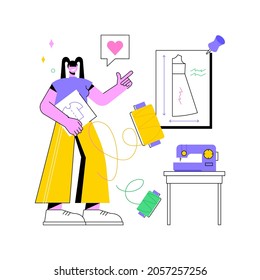 Men style and fashion abstract concept vector illustration. Men tailor shop, gentlemen fashion, stylish casual clothing, menswear model, design course, custom business suite abstract metaphor.