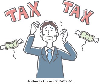 Men suffering from tax payments