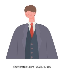 hombres con traje y sonrisa