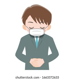Men in suits with masks