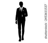 Men Suits silhouette  Vector image