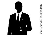 Men Suits silhouette  Vector image